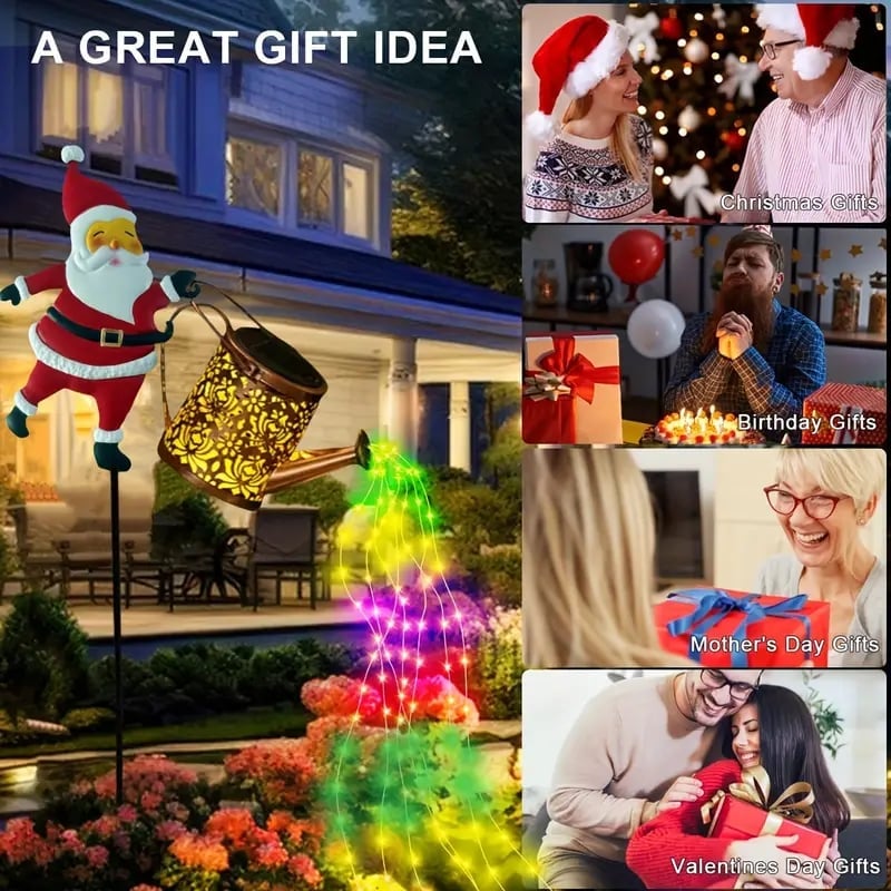 🎄Early Christmas 50% OFF - Santa Claus Watering Can Solar Lights