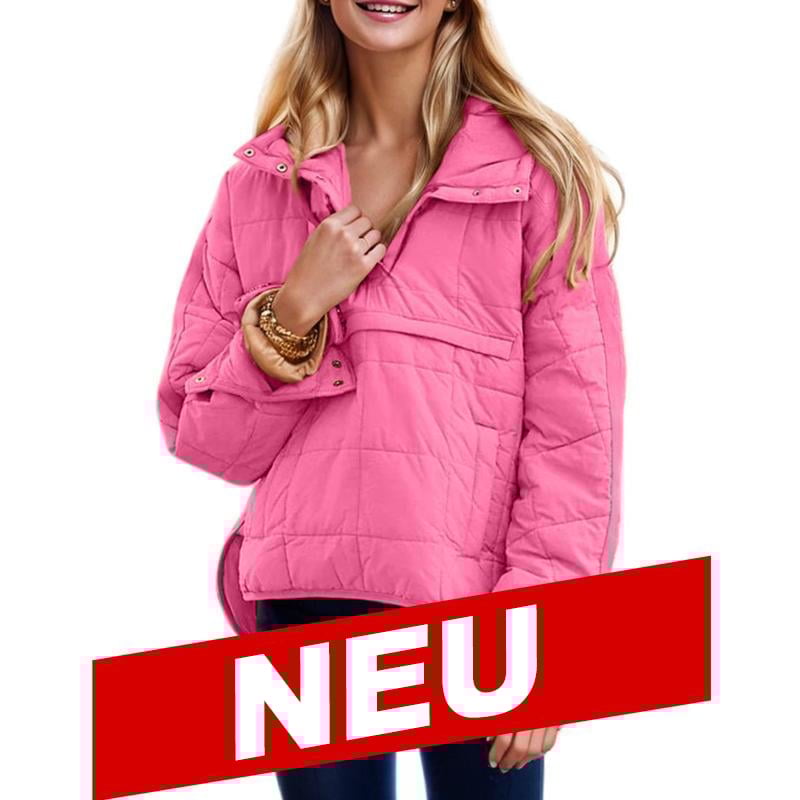 🔥Letzter Tag Verkauf 49% Rabatt🔥Damen Oversize Kapuzen-Pufferjacke, gesteppte, gepolsterte Kapuzenjacke