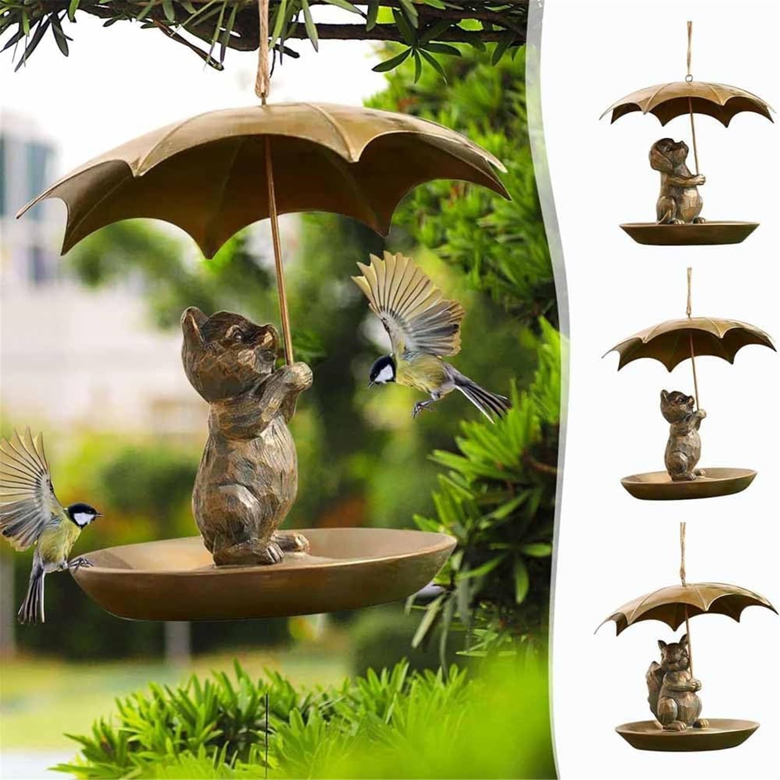 Father's Day Sale 50% Off🐦Girl Next Door Animal Bird Feeder with Umbrella