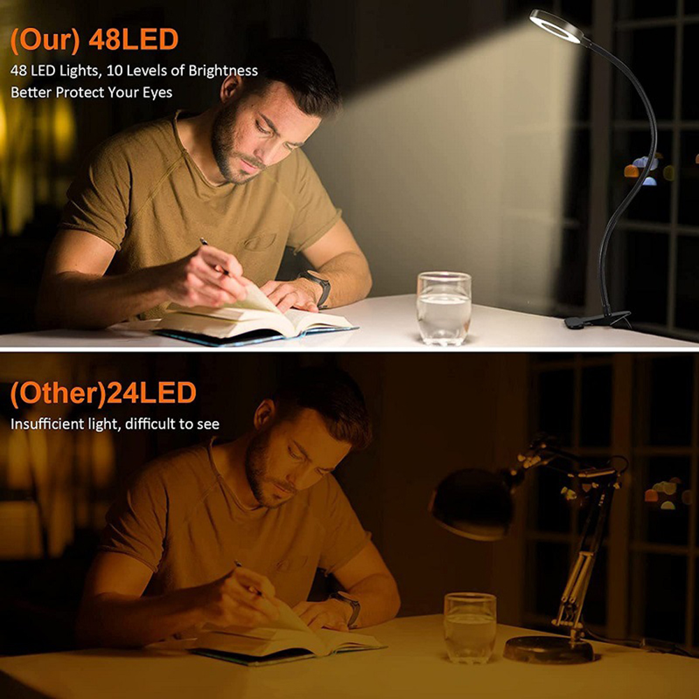 💥LAST DAY SALE 50% OFF💥Magnifying Glass Clip-On Desk Lamp⚡Buy 2 Free Shipping