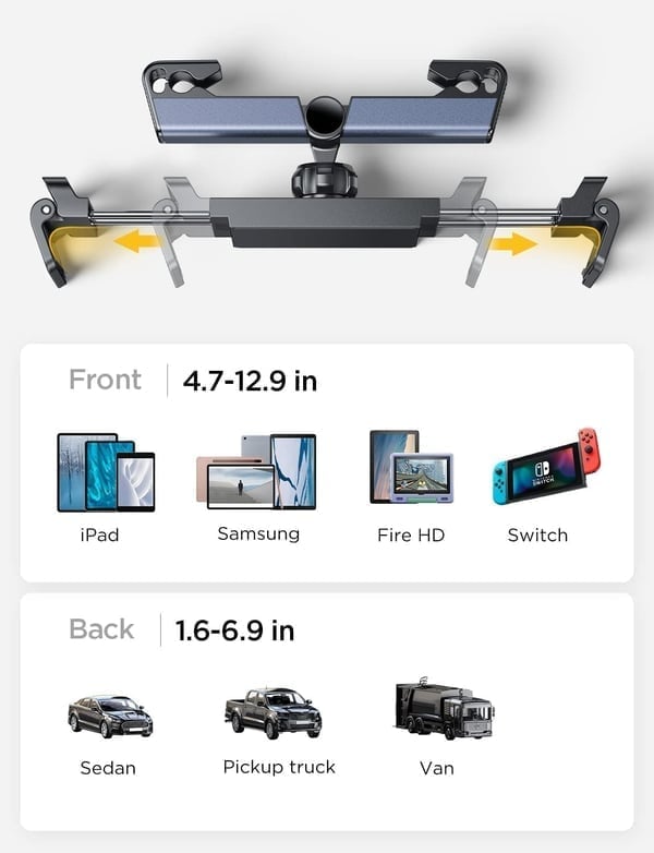 Headrest Tablet Mount