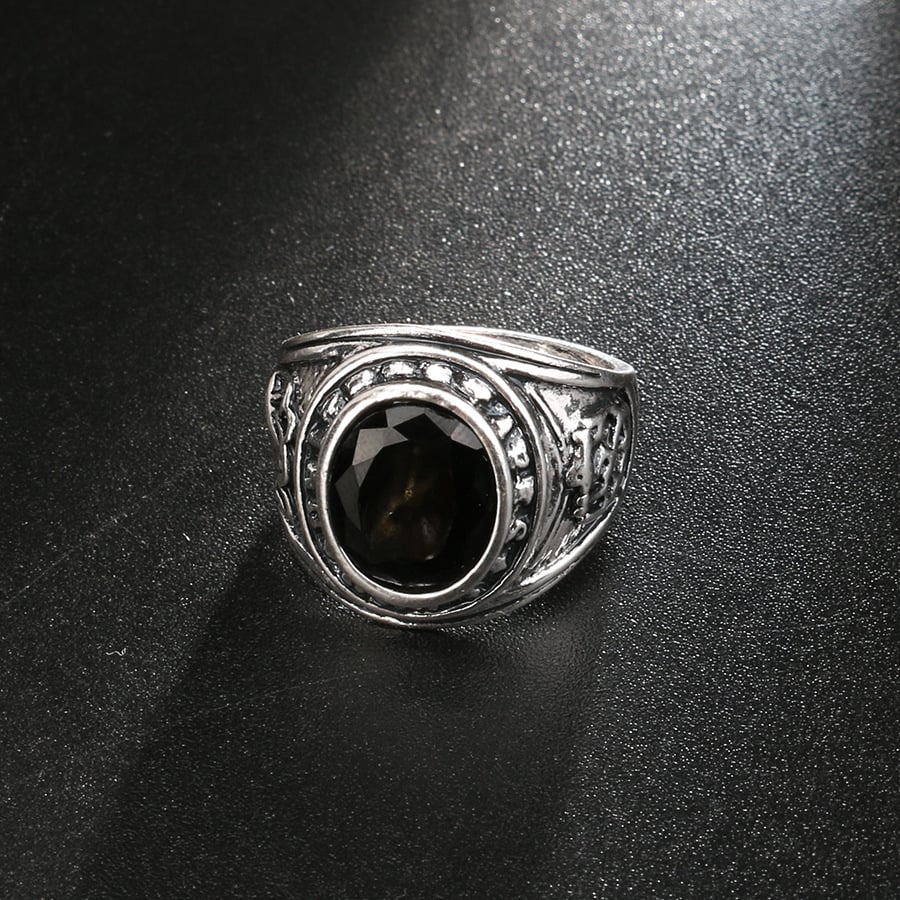 🔥Last Day 75% OFF🎁 Turkish Style Obsidian Vintage Ring