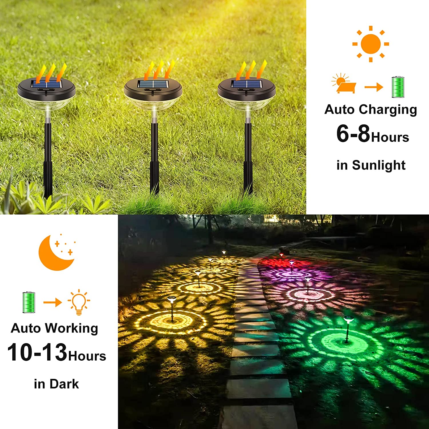 🔥Last Day Promo - Save 70% 🏡Outdoor Solar Pathway Lights, Buy 4 Save 20% & Free Shipping