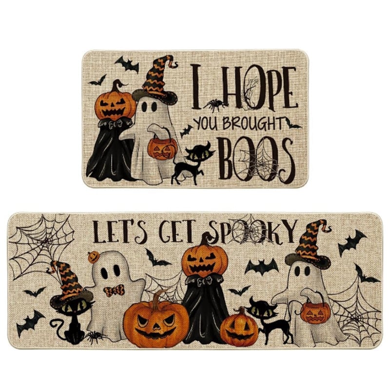 🎁TikTok Last Day Sale - 70% OFF🎉Halloween Kitchen Rugs Sets of 2🎃