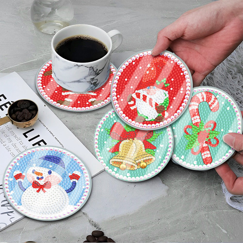 🎄Early Christmas Sale 50% OFF 🎄DIY Special Shaped Diamond Painting Coaster🎅Buy 2 Free Shipping