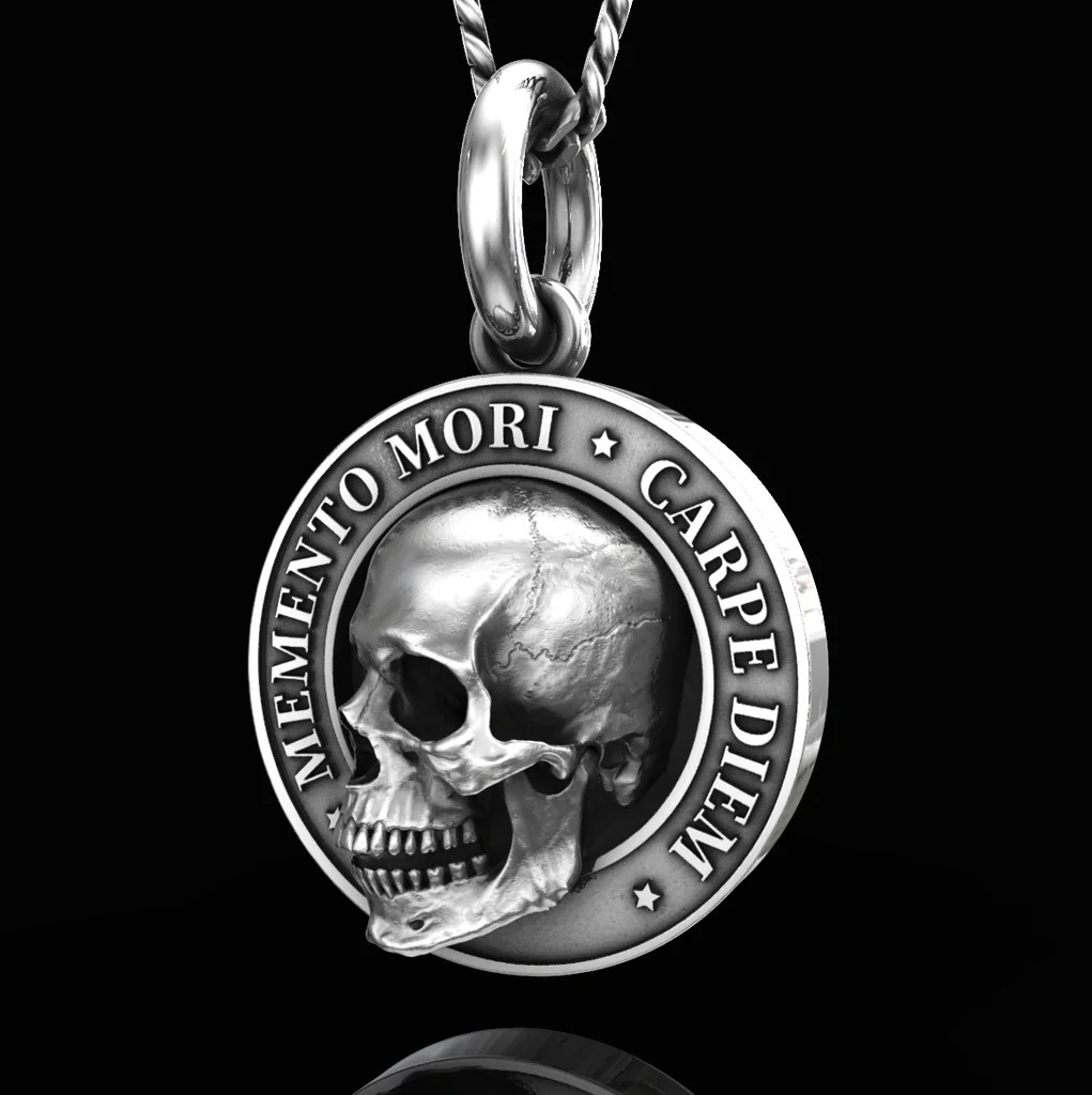 Memento Mori Skull Pendant