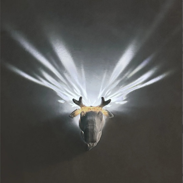 3D Animals Wall Sconce LED Wall Lamp Resin Animal Statue