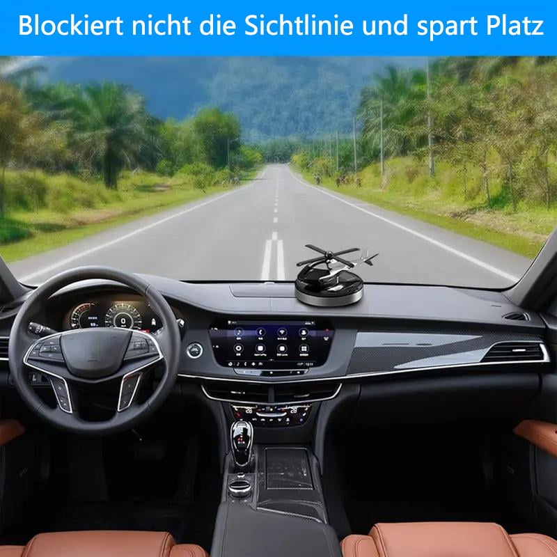 🔥Letzter Tag Verkauf 49% Rabatt🚁 Solarbetriebener rotierender Hubschrauber-Auto-Lufterfrischer