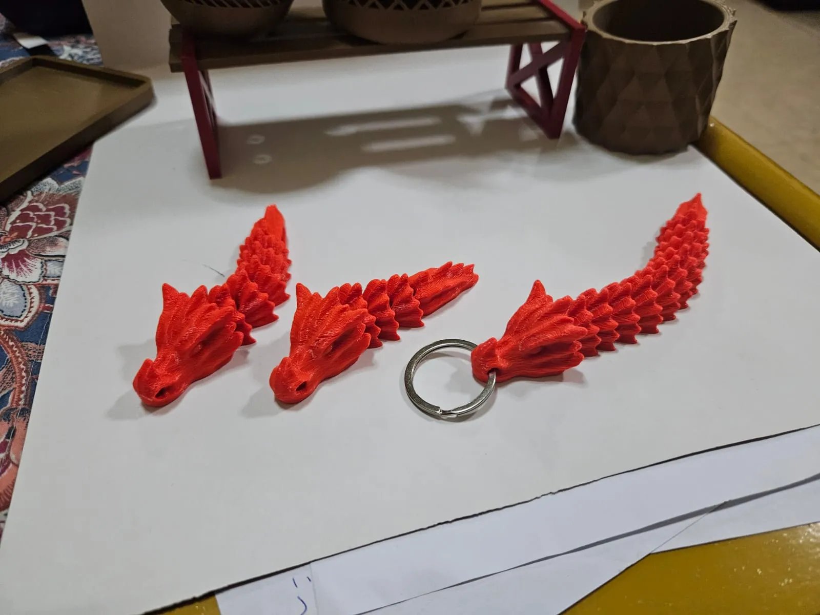 🐉3D Printed Bone Dragon Keychain🔥Buy 2 Free Shipping