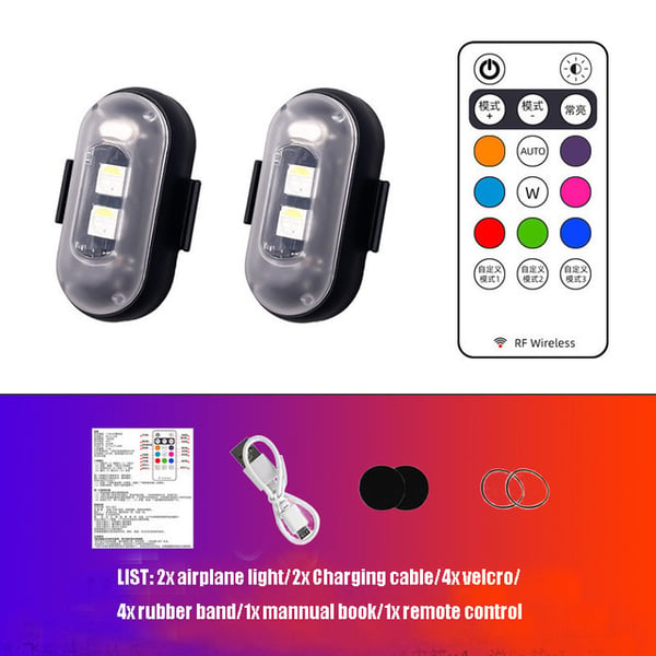 🎄(Christmas Hot Sale - 49% Off) 8 Colors Wireless Led Lights with Remote