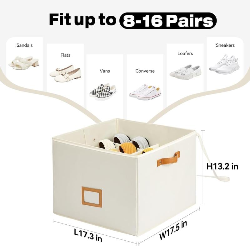 💥LAST DAY SALE 50% OFF💥Fabric Shoe Organizer Storage Box⚡BUY 2 FREE SHIPPING