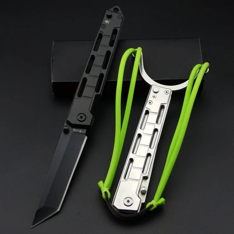 Multi-function Pocket Knife Catapult Hunting EDC Tool
