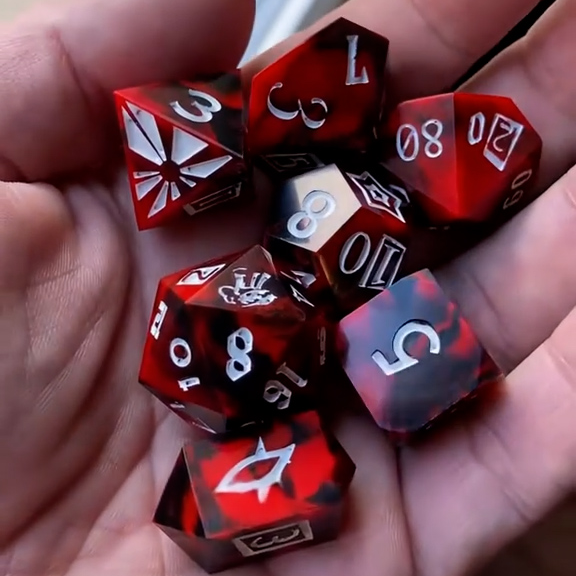 The Fool Tarot Dice Set – Handmade Tarot Dice Collection