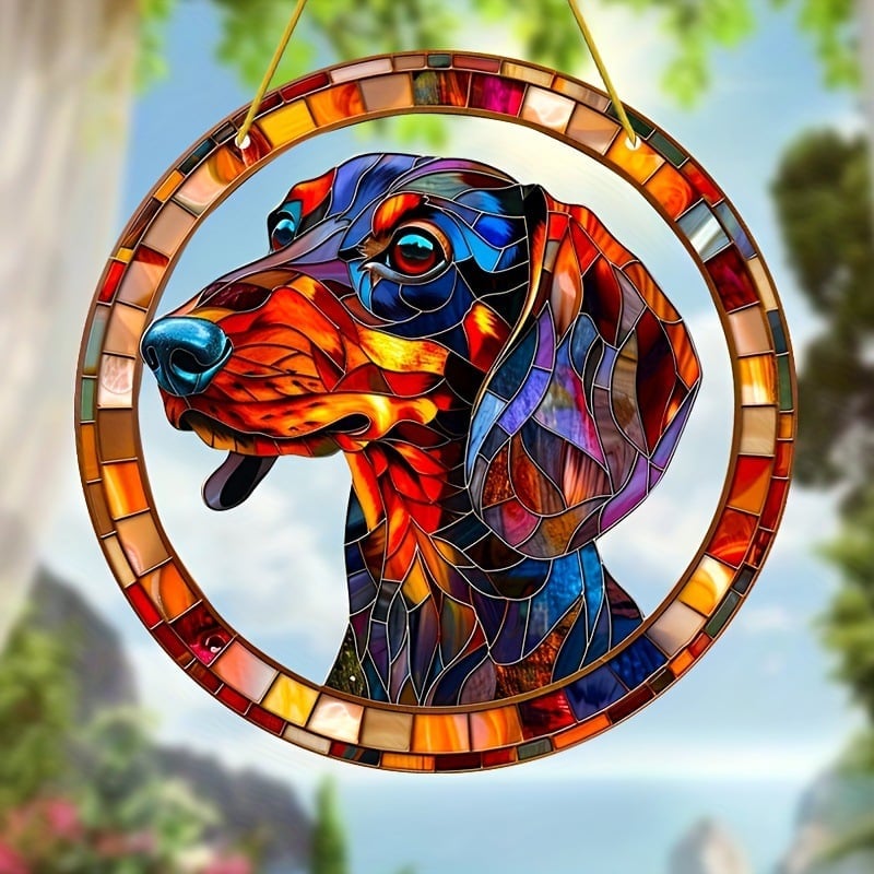 🐶🌈Dachshund Suncatcher