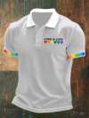 Men's Love is Love Print Polo Shirt
