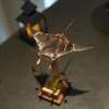 Artisan Handcrafted Wooden Manta Ray Automaton