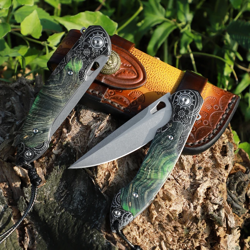 High Quality M390 Steel Folding Pocket Knife, Men's EDC Pocket Knife, Hunting Adventure Knife, Survival Outdoor Fishing Knife