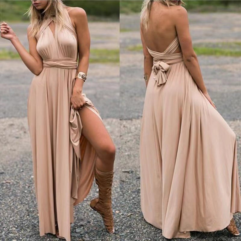 🔥Last Day 49% OFF - Versatile and Sexy Strap Wrap Dress - Bridesmaid Dress