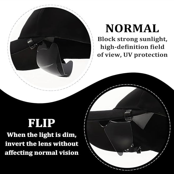 ⏰Last day 70% OFF🔥-2025 New Polarized Clip Cap Sunglasses