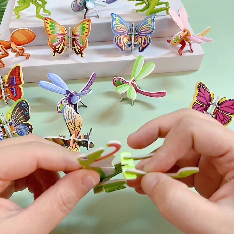 🎁2024 Stocking Stuffer🎁 Creative DIY 3D Insect Puzzle(SET OF 25 PCS)