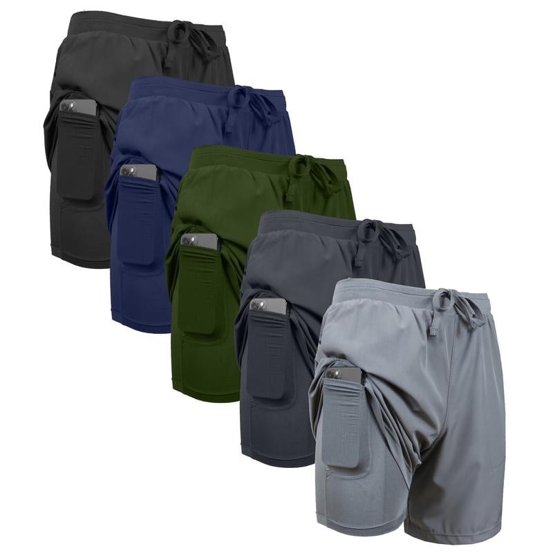 🎁TikTok Last Day Sale - 70% OFF🔥3-Pack Men's 2 in 1 Stretch Active Quick Dry Gym Running Shorts With Liner