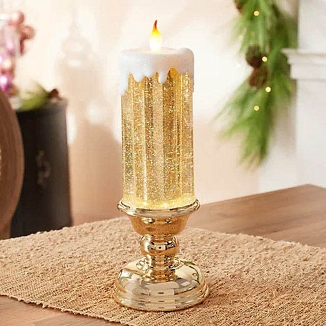 🎄🎄🎄Ealy Christmas Sale - LED Candles With Pedestal Christmas Essentials