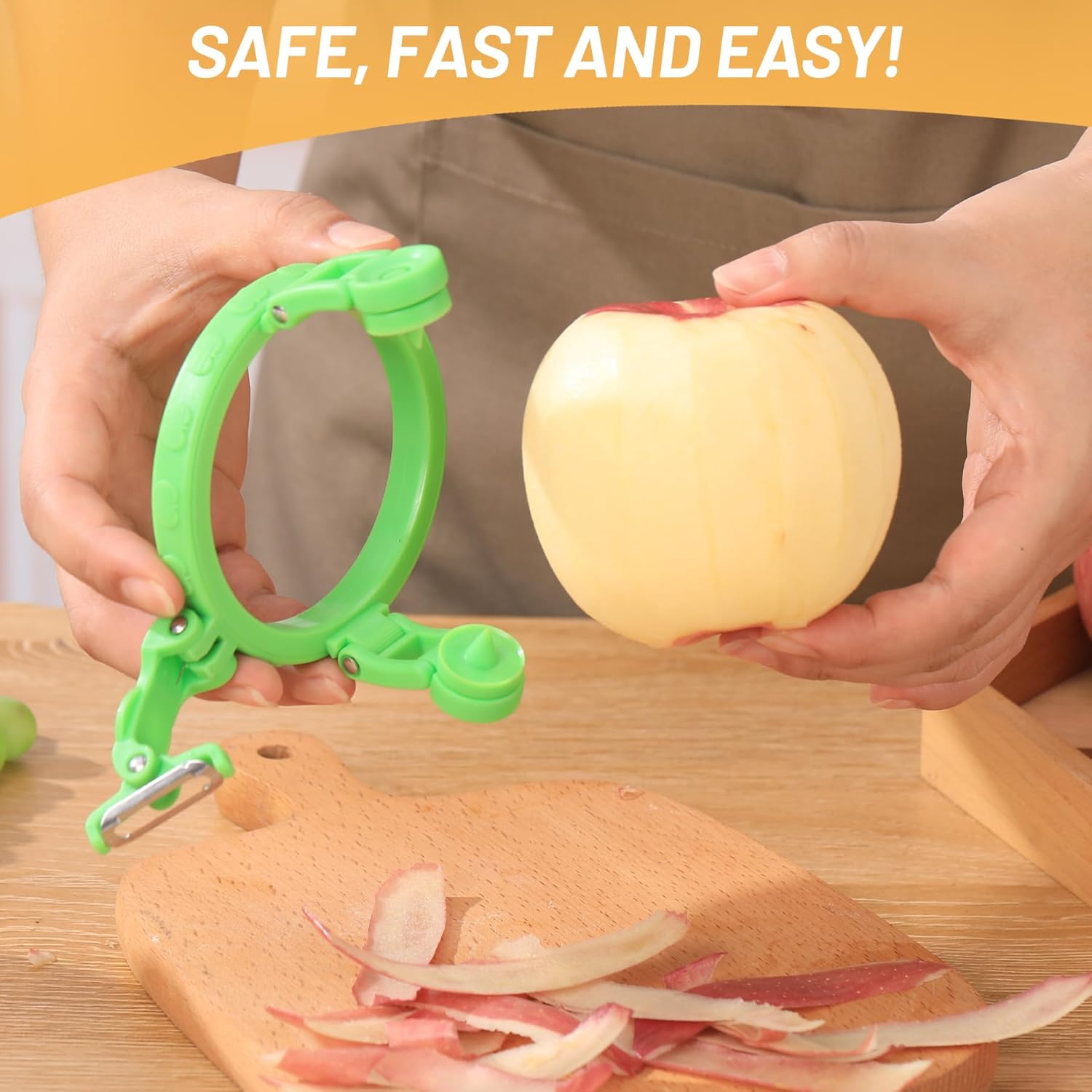 Last Day 49% OFF🔥Handheld Rotating Fruit Peeler
