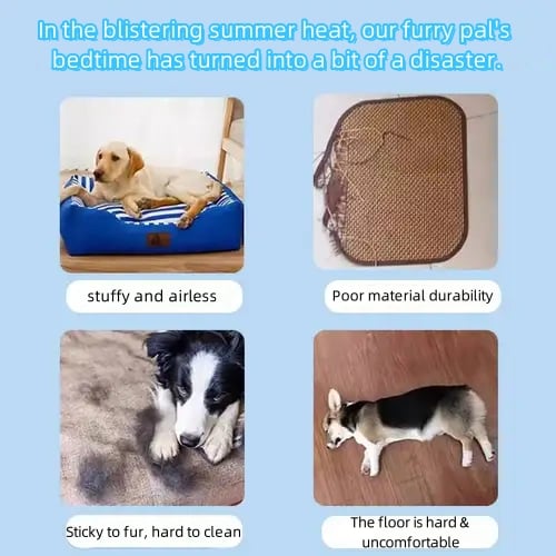 🔥LAST DAY 49% OFF 🧊Dog Cooling Mat (4x more effective)