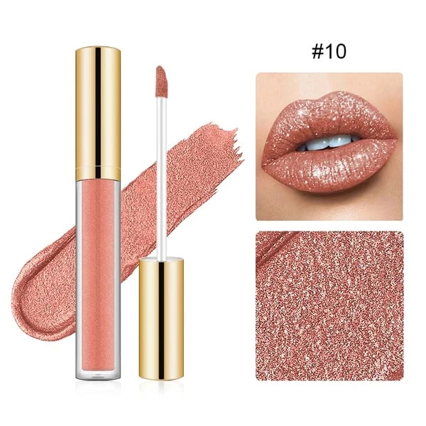 🔥Last Day Promotion 48% OFF-🎁-Metallic Liquid Diamond Glitter Lipstick