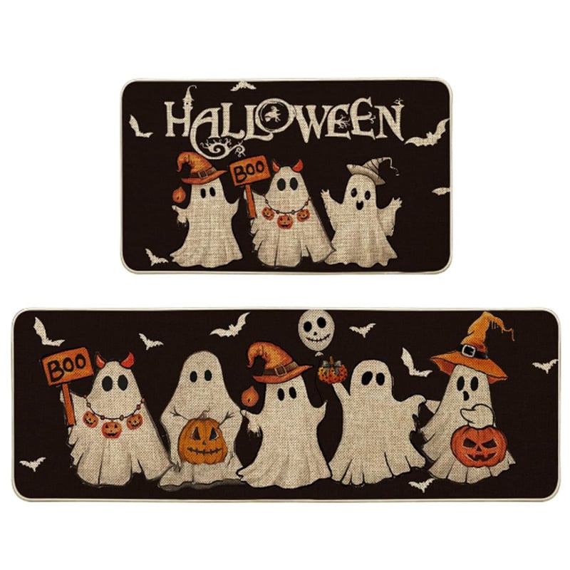 🎁TikTok Last Day Sale - 70% OFF🎉Halloween Kitchen Rugs Sets of 2🎃
