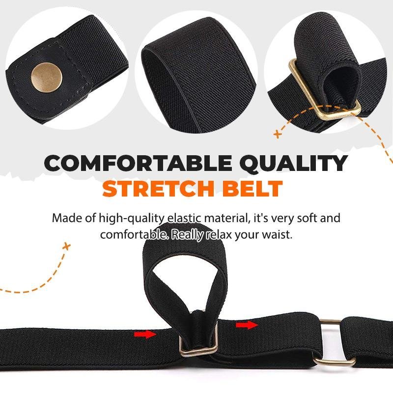 (Last Day Promotion - 50% OFF) Buckle-free Invisible Elastic Waist Belts, Buy 3 Get Extra 20% OFF NOW