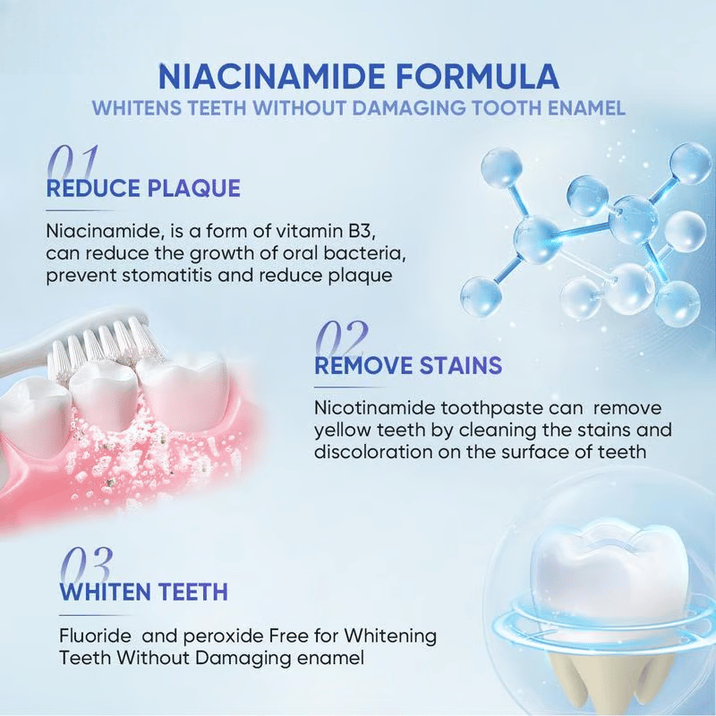 🦷Niacinamide Whitening Toothpaste - For Healthier, Whiter Teeth!✨