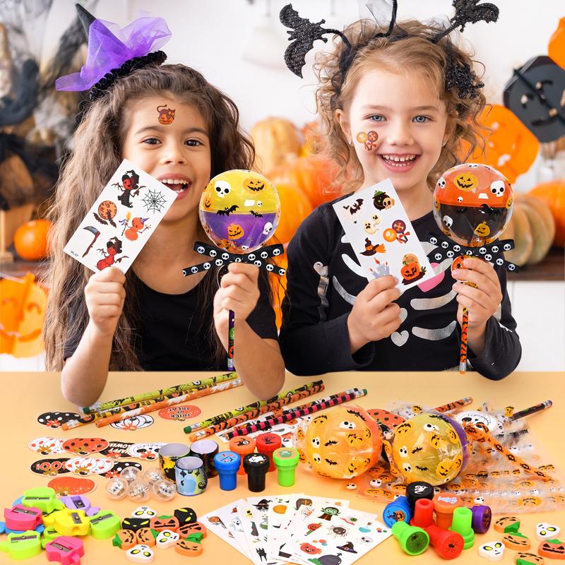 🎁TikTok Last Day Sale - 70% OFF🎃📏12/24 Pack Lollipop-Shaped Stationery Set - Happy Halloween Gifts for Kids🍬
