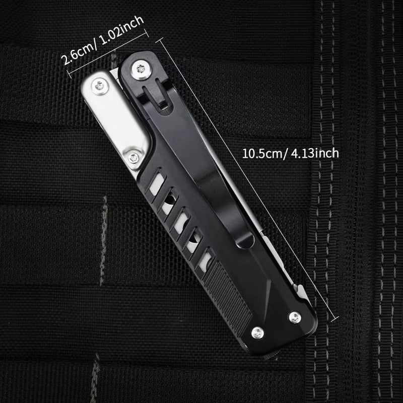 9 in 1 D2 Steel Outdoor Multi-Tool Kit – Detachable