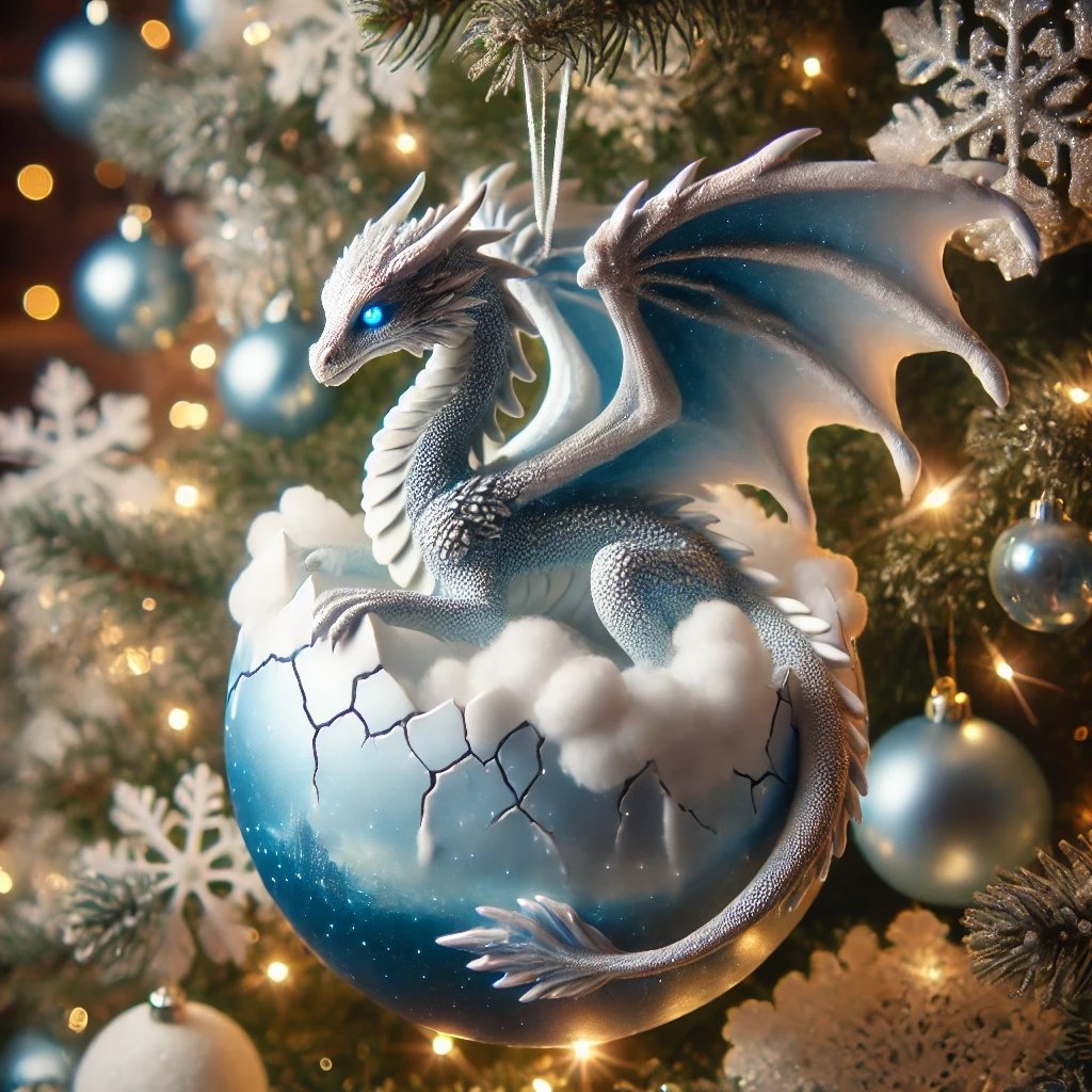 💥Christmas Sale 49% OFF -  🐉Elemental Dragon Christmas Ornament🎄