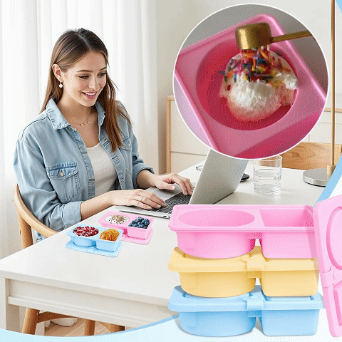 💥LAST DAY SALE 50% OFF💥Silicone Reusable Snack Containers