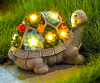 🔥Solar Garden Statue Turtle Figurine 7 LED Lights