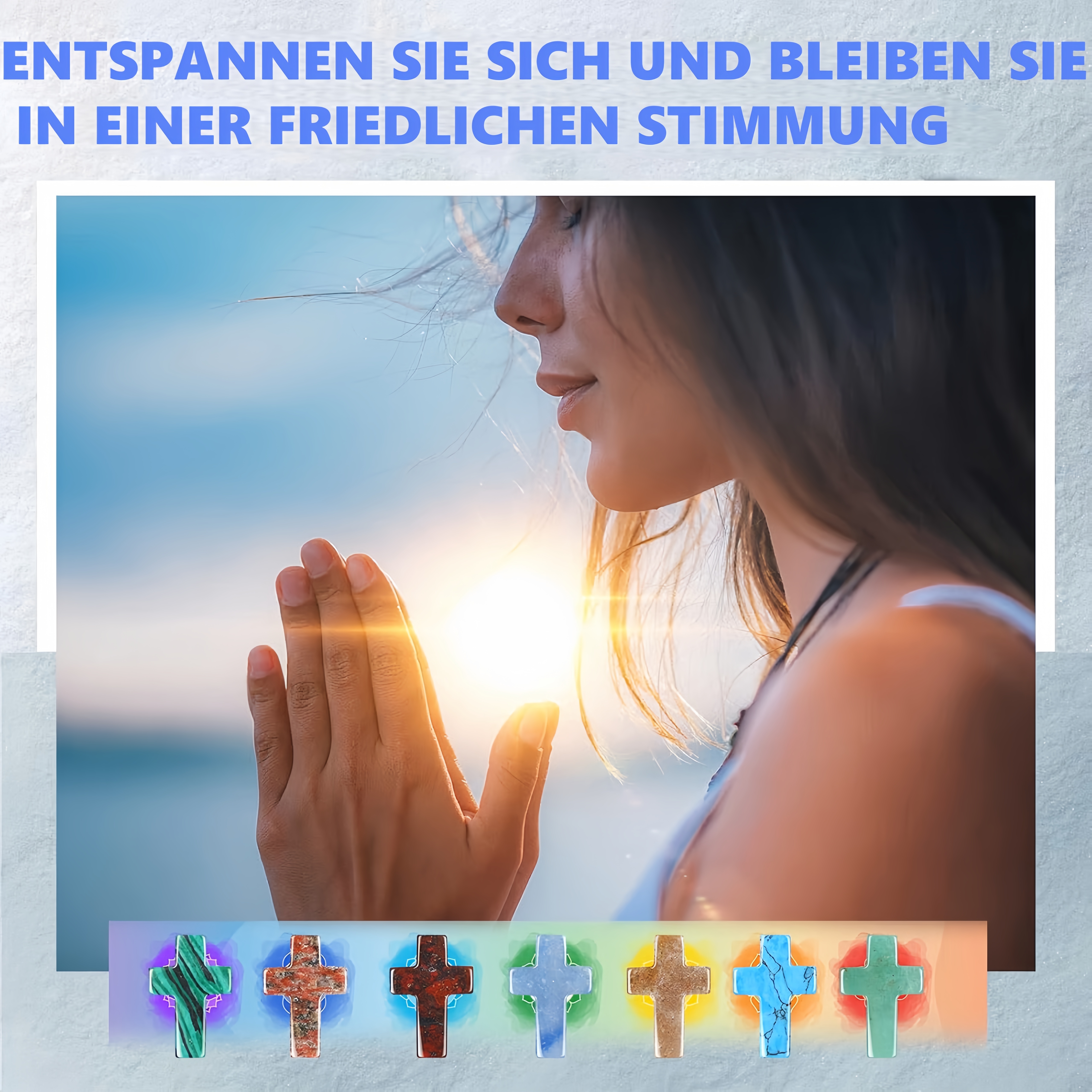 ✝️ Handgefertigte Kreuze aus natürlichem Kristall