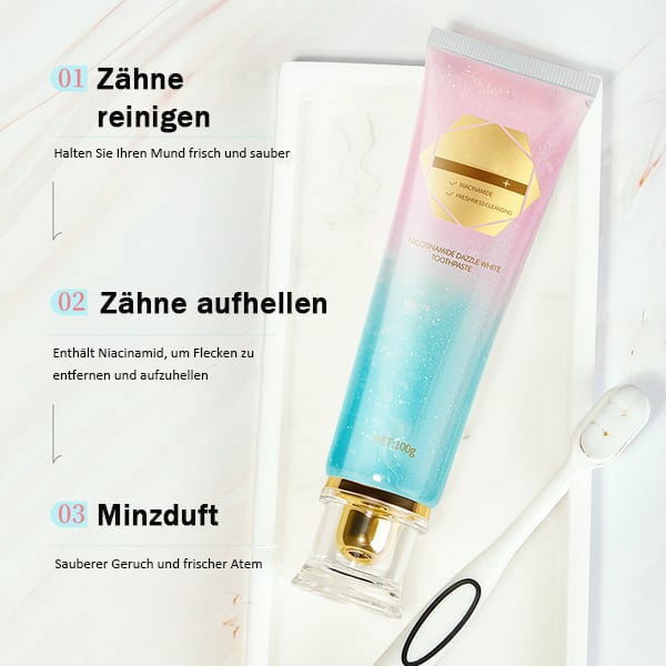 🔥Letzter Tag 49% Rabatt🦷 Zahnpasta mit Niacinamid-Aufhellung – für gesündere, weißere Zähne!
