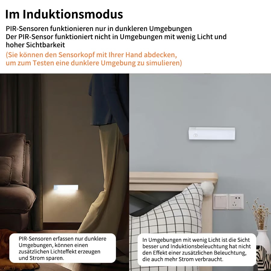 🏆Letzter Tag Verkauf 49% Rabatt🔥-💡Bohrfreie intelligente Sensor magnetische aufladbare LED-Leuchte