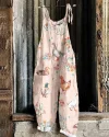 HOT SALE 50% OFF🔥Goose Print Casual Loose Jumpsuit