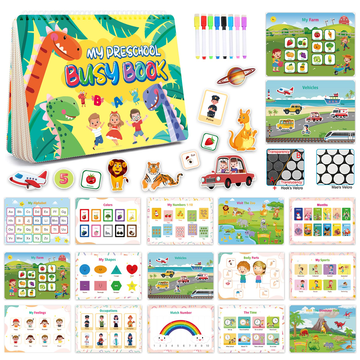 🔥Last Day 70% OFF🔥Montessori Busy Book Preschool Learning Activities, Buy 2 Free Shipping!