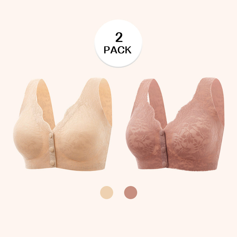 🎁LAST DAY 45% OFF🎁New Arrivals Front Closure Zero Feel Lace Full Coverage Bra