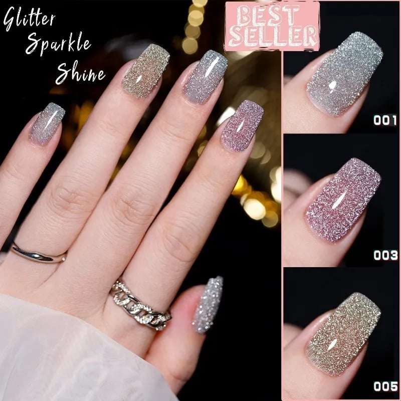 👍2025 New Arrival- 50% OFF - 💥High Density Glitter Nail Gel Polish💅 Buy 3 get 1 free