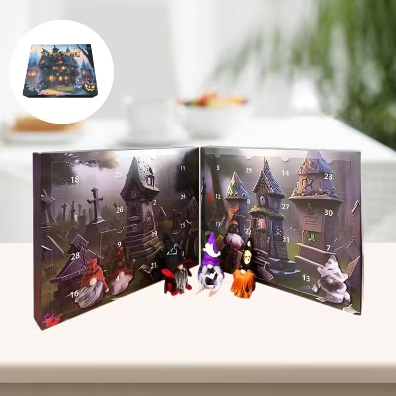 2024 Halloween Countdown Advent Calendar Gnome Blind Box（Save 49% on the first week of pre-sale）