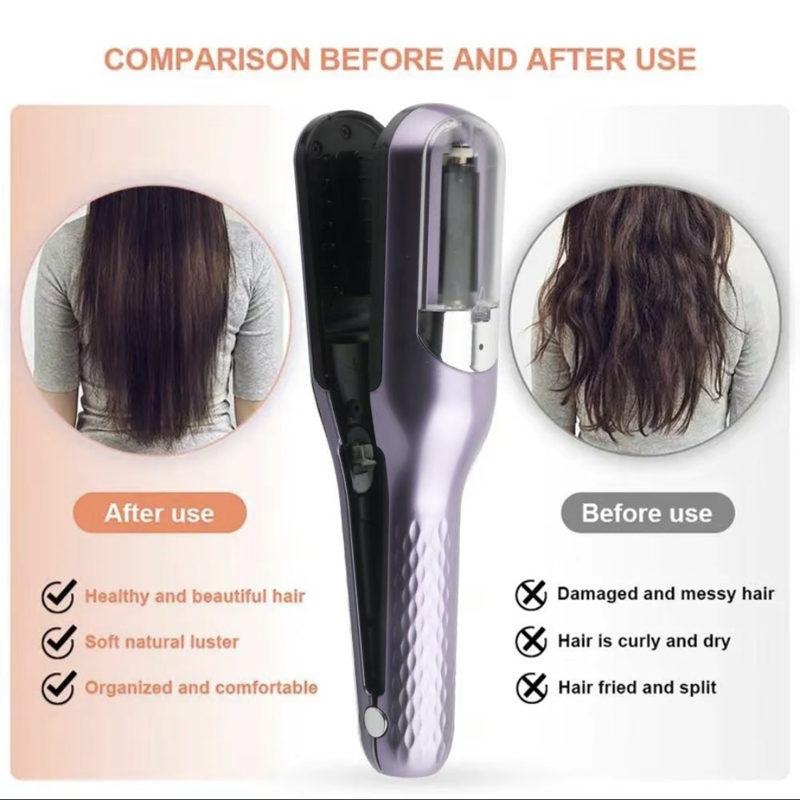 🔥Split End Trimmer- Automatic Easy Damaged Hair Repair Trimmer (Buy 2 Free Shipping)