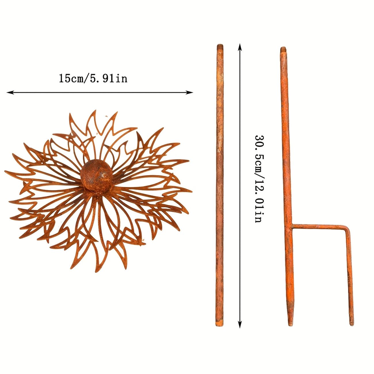🔥Last Day Sale - 70% OFF🌾Handcrafted Iron Art Flower | Rustic Garden & Yard Decoration