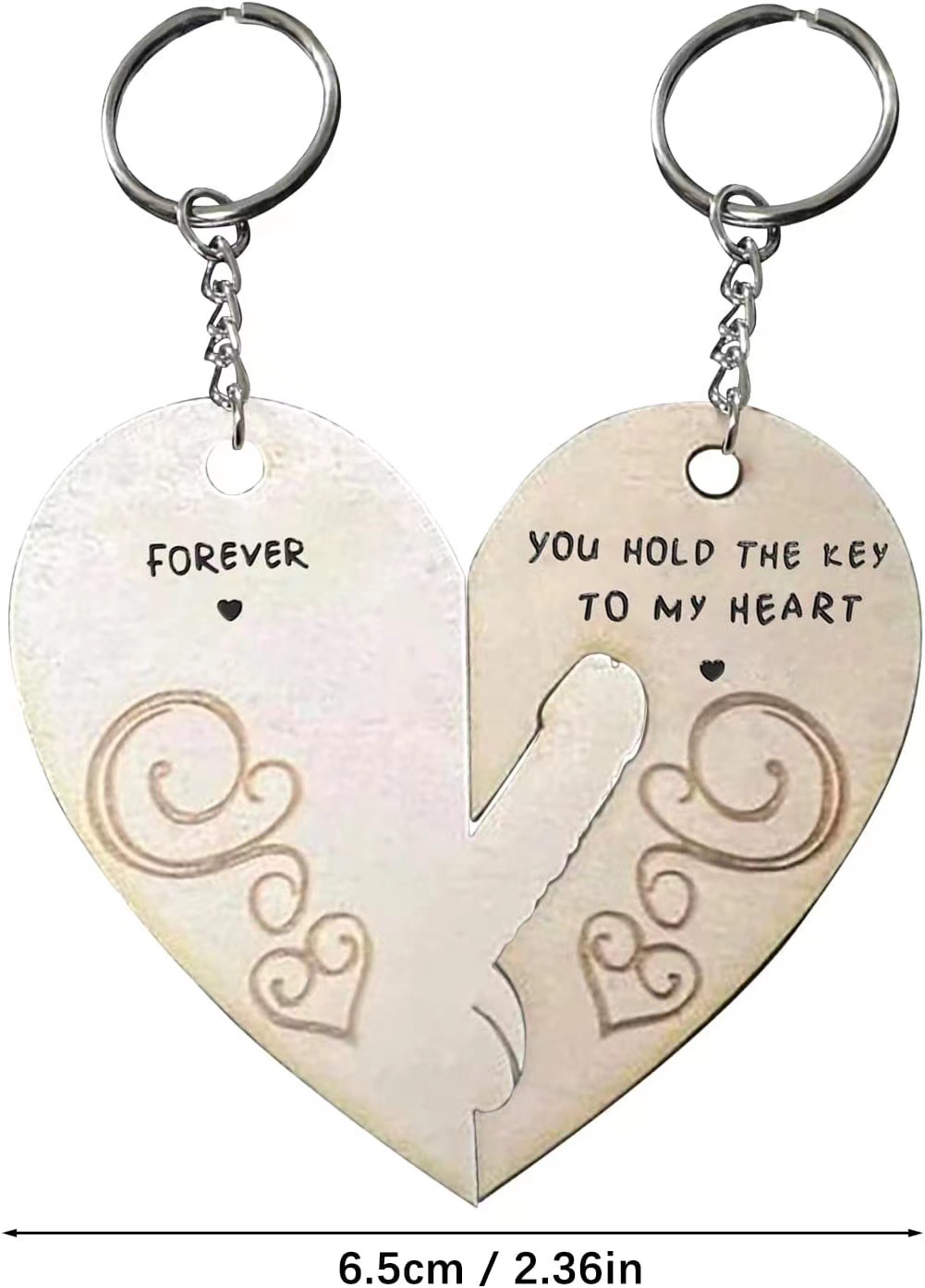 🔥Last Day 70% OFF🔥You Hold The Key to My Heart & Forever Couple Keychain