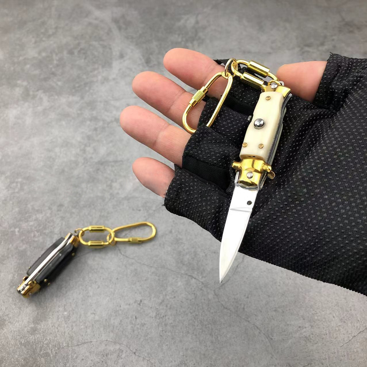 TOSAHWI Handmade Mini Italian Stiletto Switchblade-1784