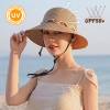 Beach Hat for Women, Wide Brim Sun Straw Hat for Women, Sun Hat Womens UPF 50+ UV Protection, Floppy Foldable Summer Hat